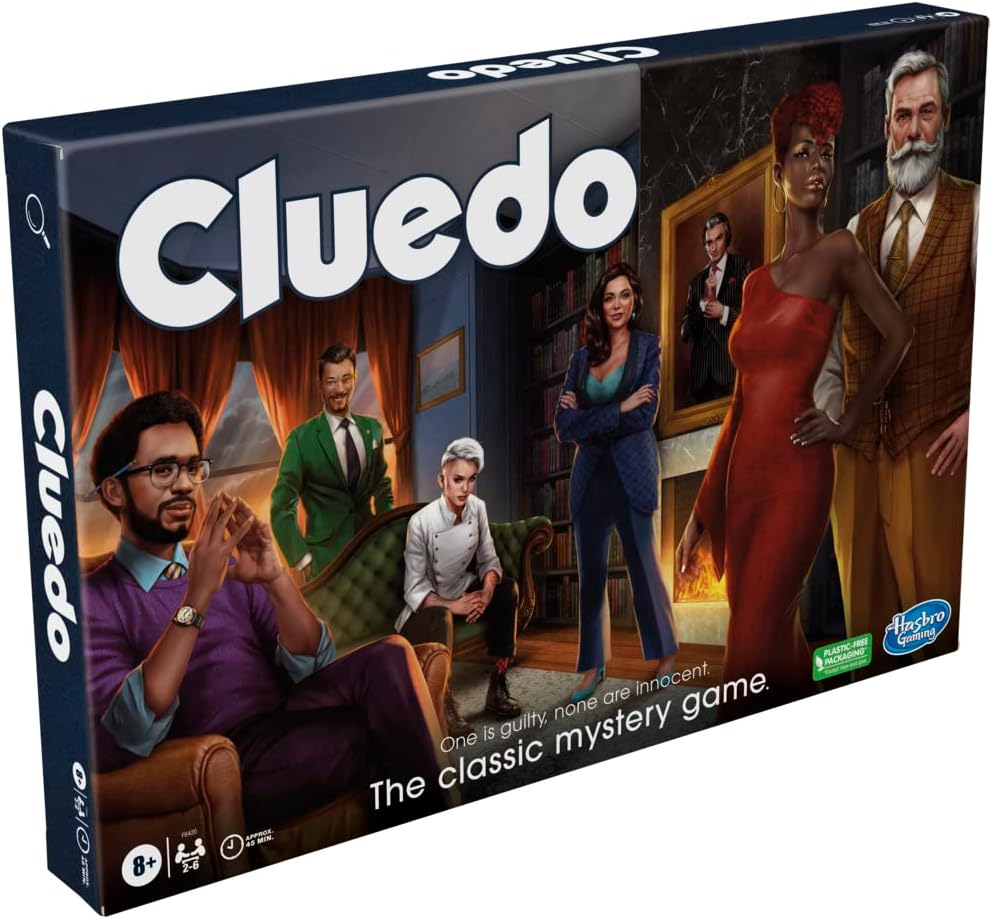 Hasbro Gaming Cluedo, Reimagined Classic for 2-6 Players, Detective Board Game for 8+ Year Old Boys and Girls