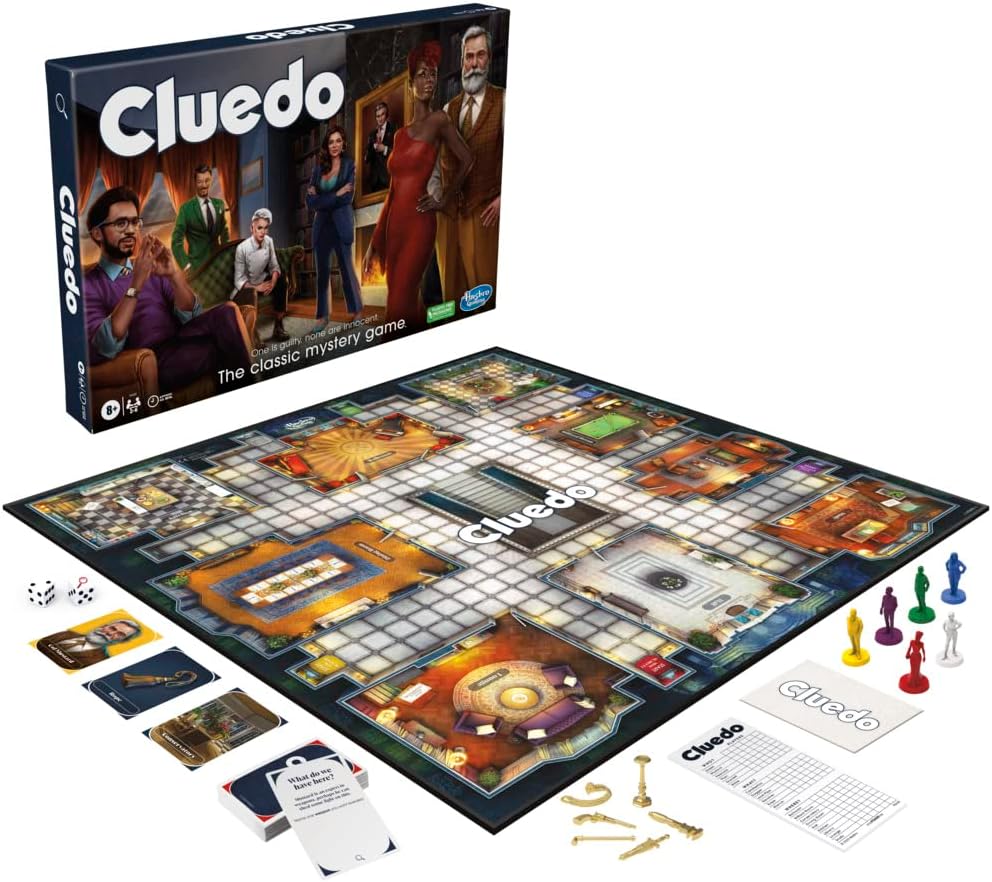 Hasbro Gaming Cluedo, Reimagined Classic for 2-6 Players, Detective Board Game for 8+ Year Old Boys and Girls