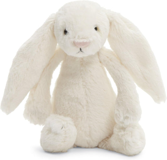 Jellycat Bashful Cream Bunny Stuffed Animal, Small, 7 inches