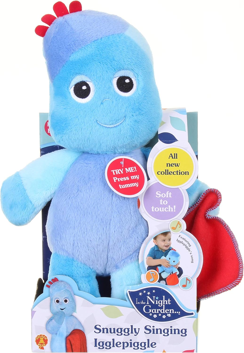 In the Night Garden Snuggly Singing Iggle Piggle Soft Toy, 29cm