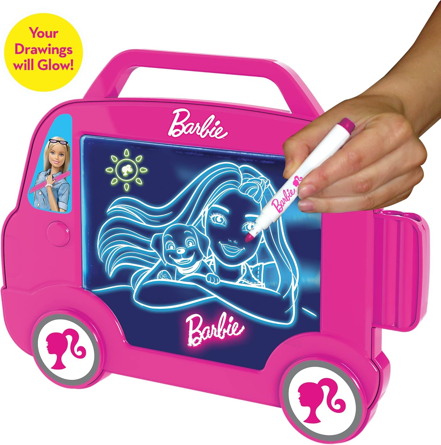 John Adams | Barbie Camper Van GLOWPAD: light up drawing tablet for endless creative fun anywhere! | Arts & Crafts | Ages 3+